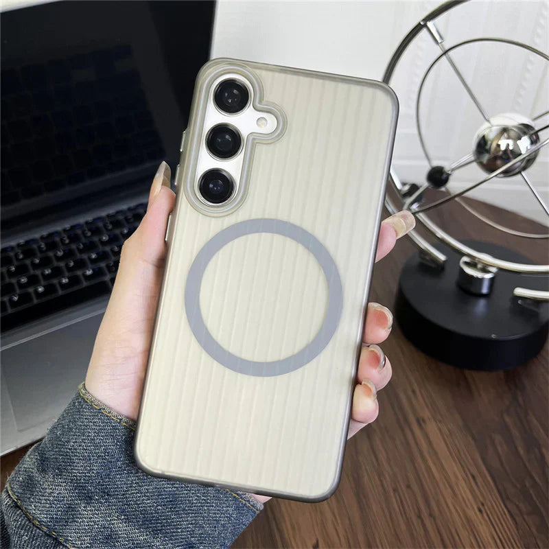 Matte Corrugated Magsafe Hard Case- Samsung