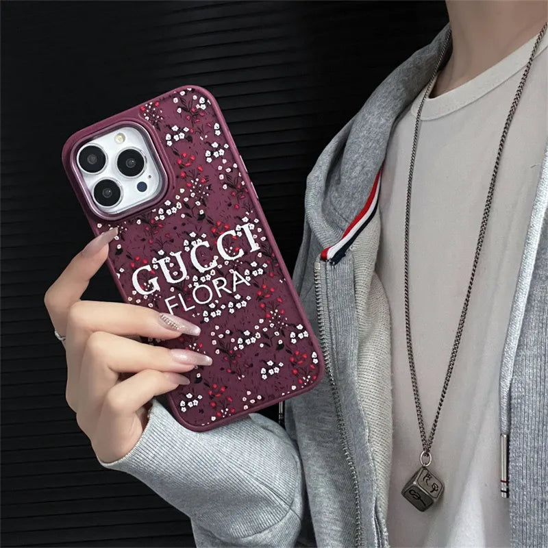 Gucci Flora Flowers Pattern Phone Case- iPhone Series