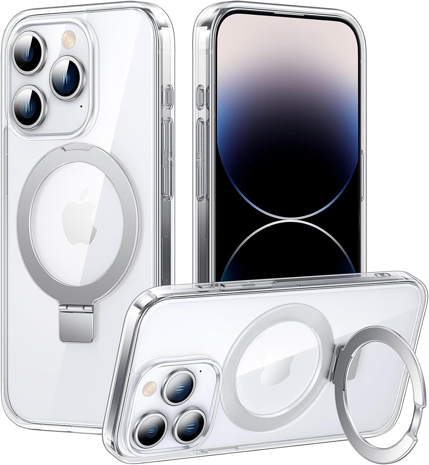 iPhone 15 Series Clear Magnetic MagSafe Wireless Charging Case