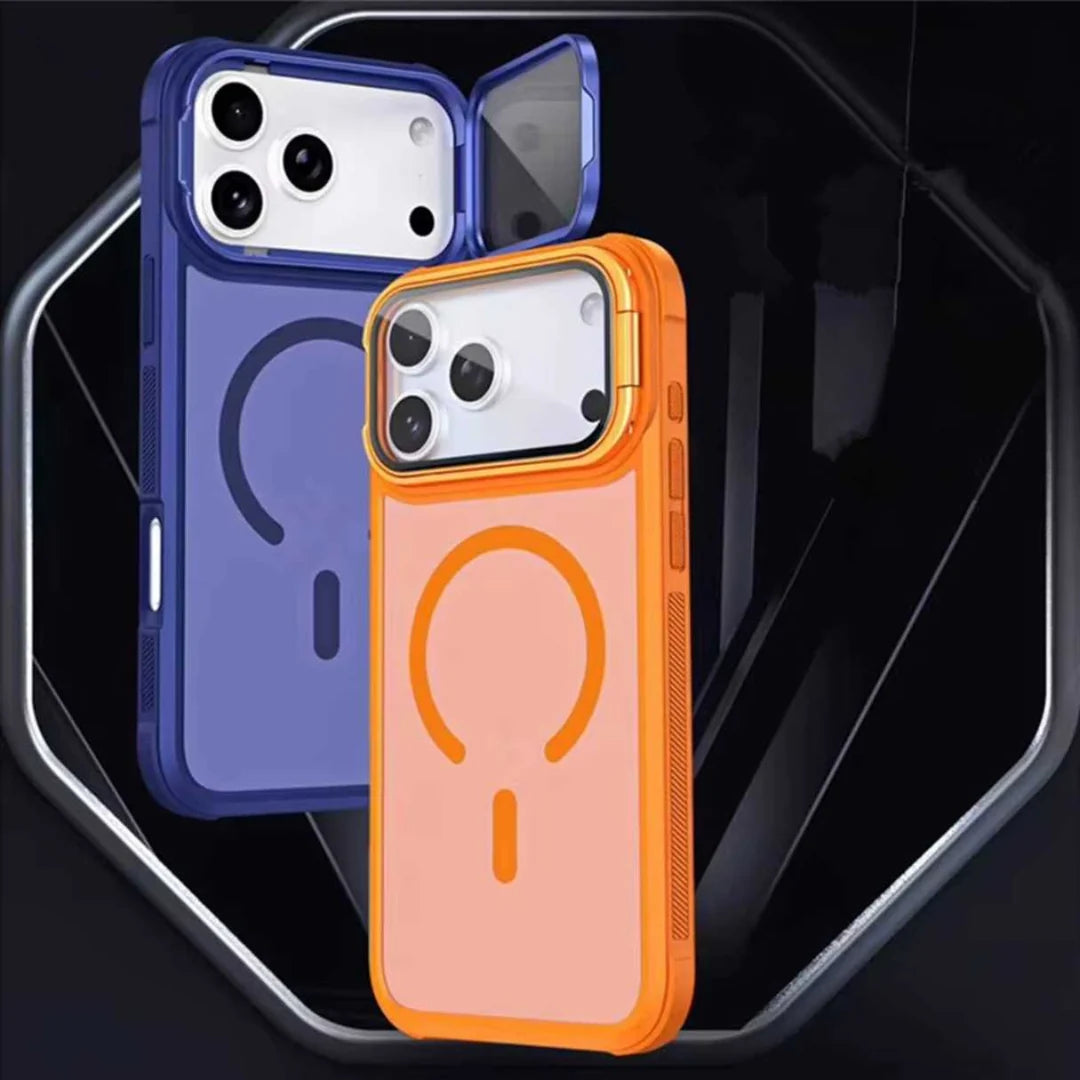 Magnetic Shockproof Protective Case with Camera Lens Cover.