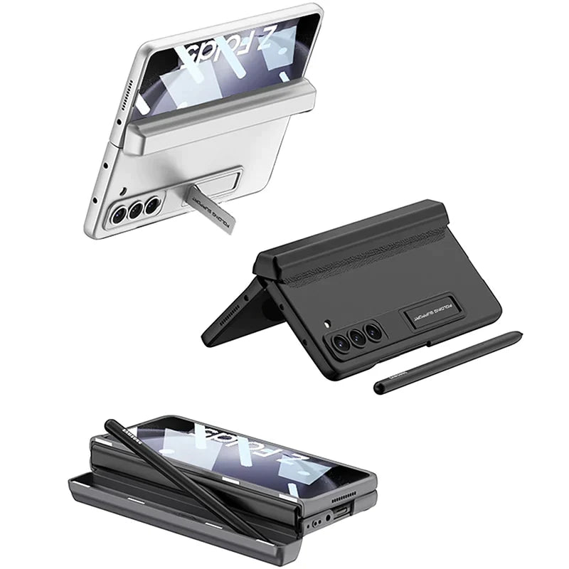 SHOCKPROOF MATTE CASE WITH PEN HOLDER FOR GALAXY Z FOLD 5