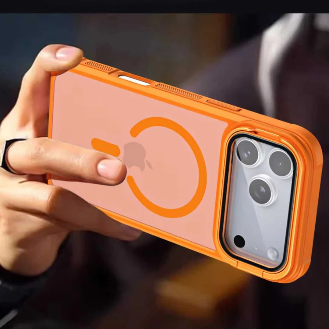 Magnetic Shockproof Protective Case with Camera Lens Cover.