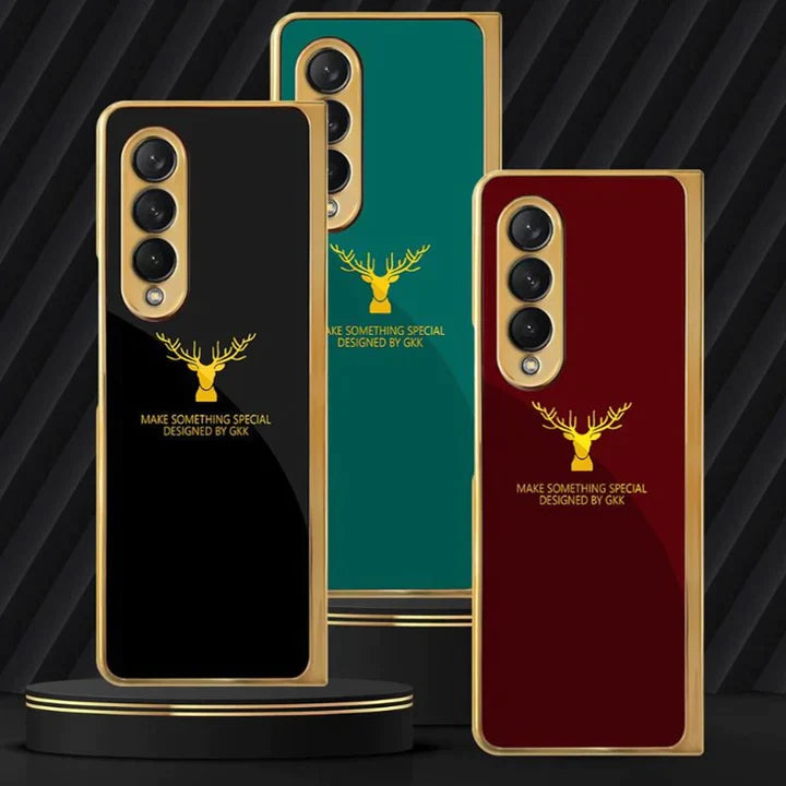 Deer Pattern Glass Case Samsung Galaxy Z Fold Series