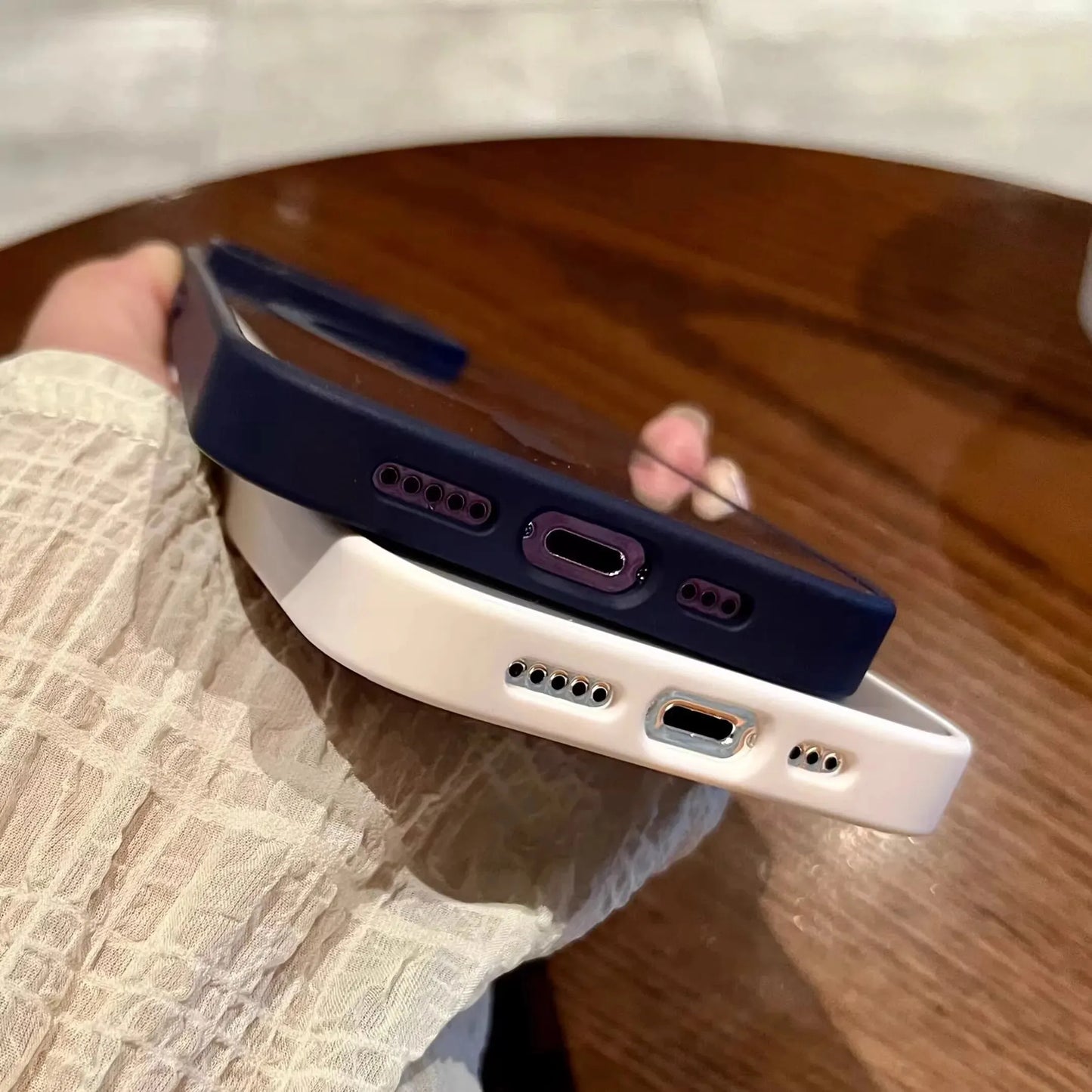 Shockproof MagSafe Bumper Clear Acrylic Case For iPhone 15 Series