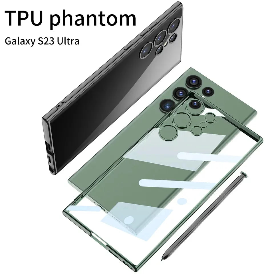 Galaxy S23 Ultra Phantom Soft Thin Transparent Back Case Cover