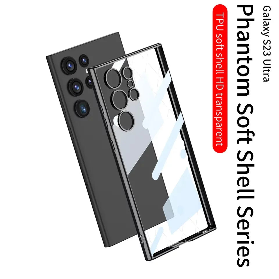 Galaxy S23 Ultra Phantom Soft Thin Transparent Back Case Cover