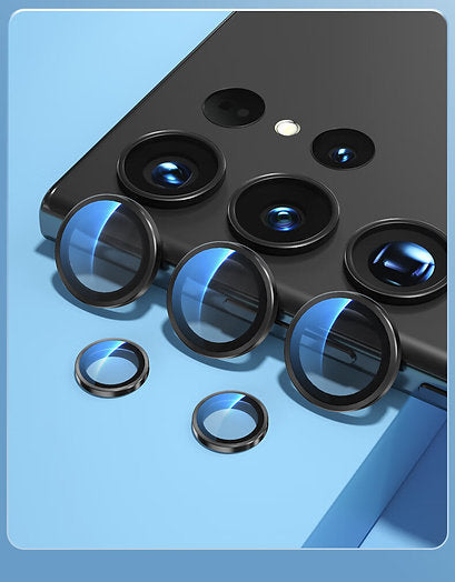 Titanium Camera Lense Protector 9H Aluminium Ring - Samsung