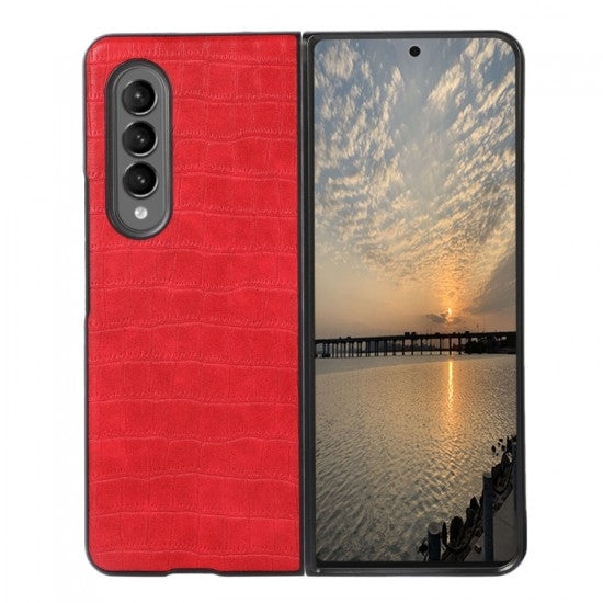 Croco Leather  Pattern Case for Galaxy Z Fold 4