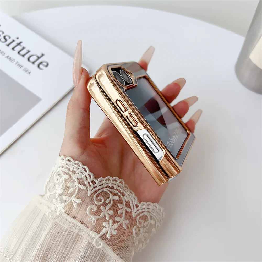 Electroplated Rotating Magnetic Case- Galaxy Z Flip Series