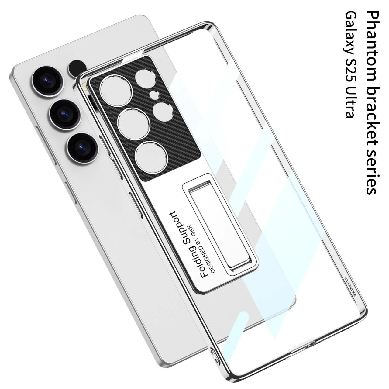 Transparent Bracket Case For Galaxy S25 Ultra