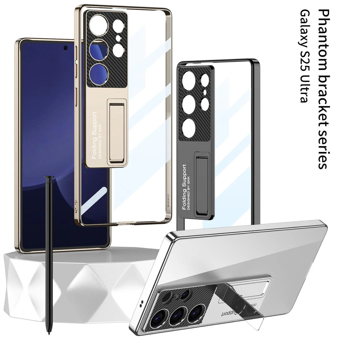 Transparent Bracket Case For Galaxy S25 Ultra