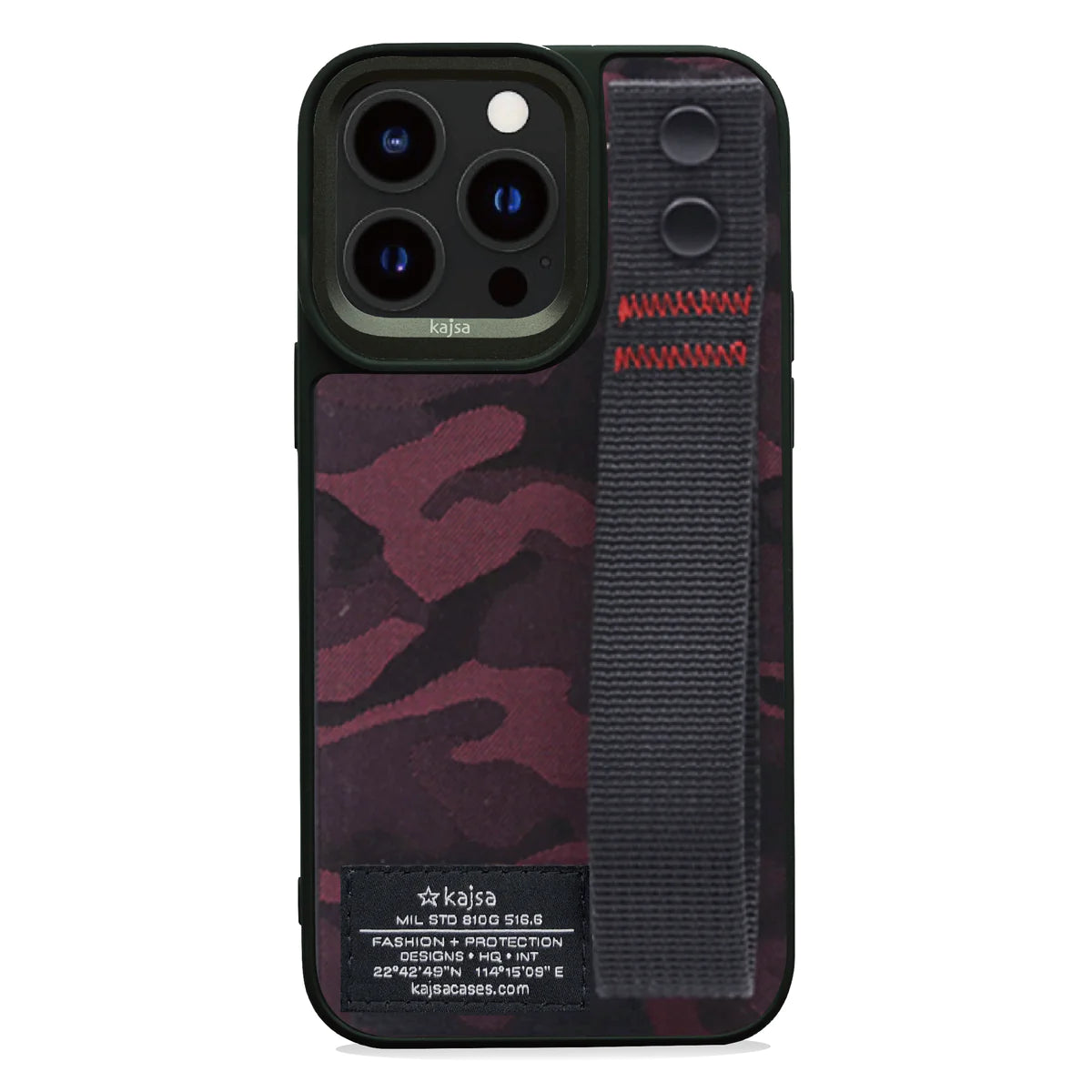 Kajsa Camo ( Military Pattern ) Satin Back Case for iPhone 15 Series