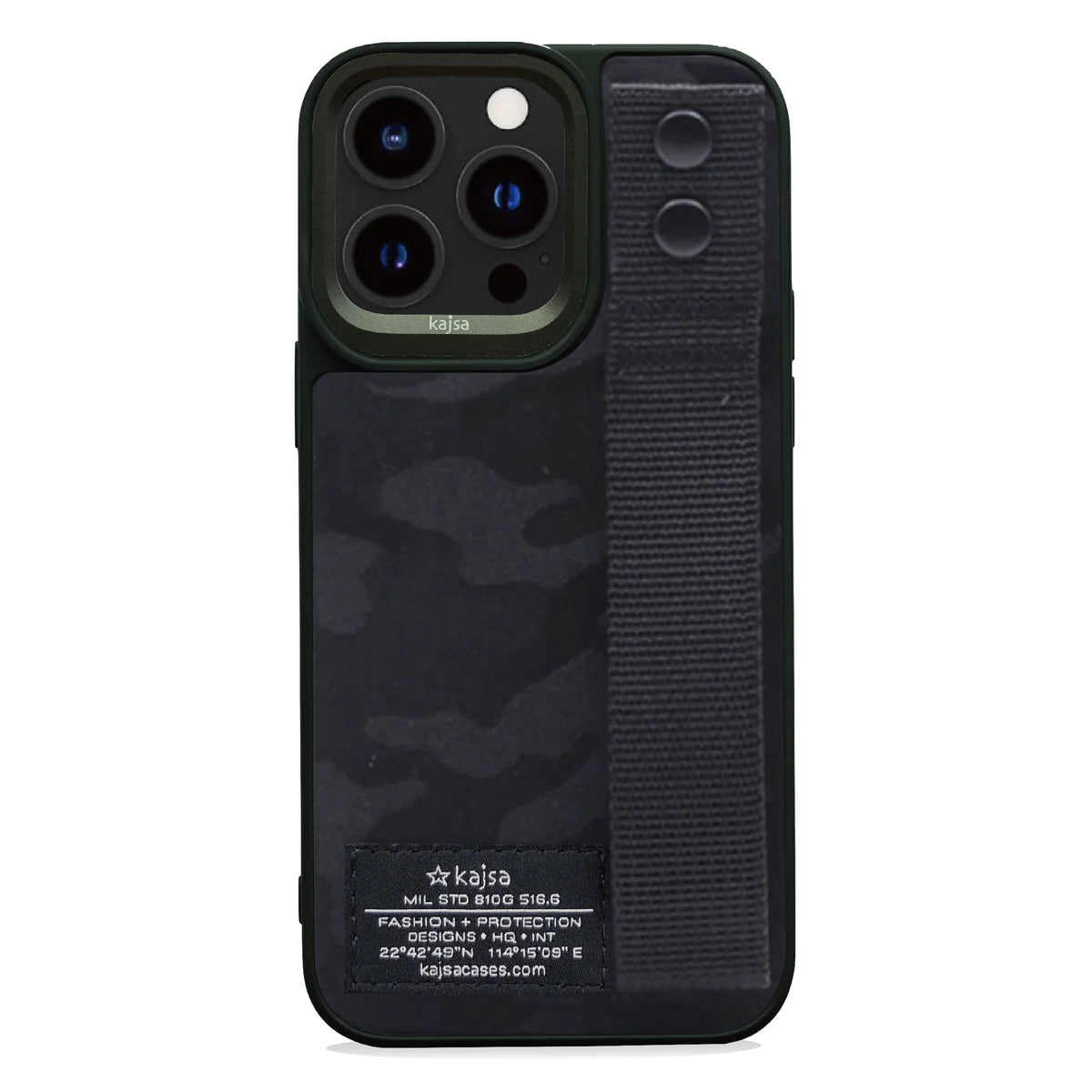 Kajsa Camo ( Military Pattern ) Satin Back Case for iPhone 15 Series