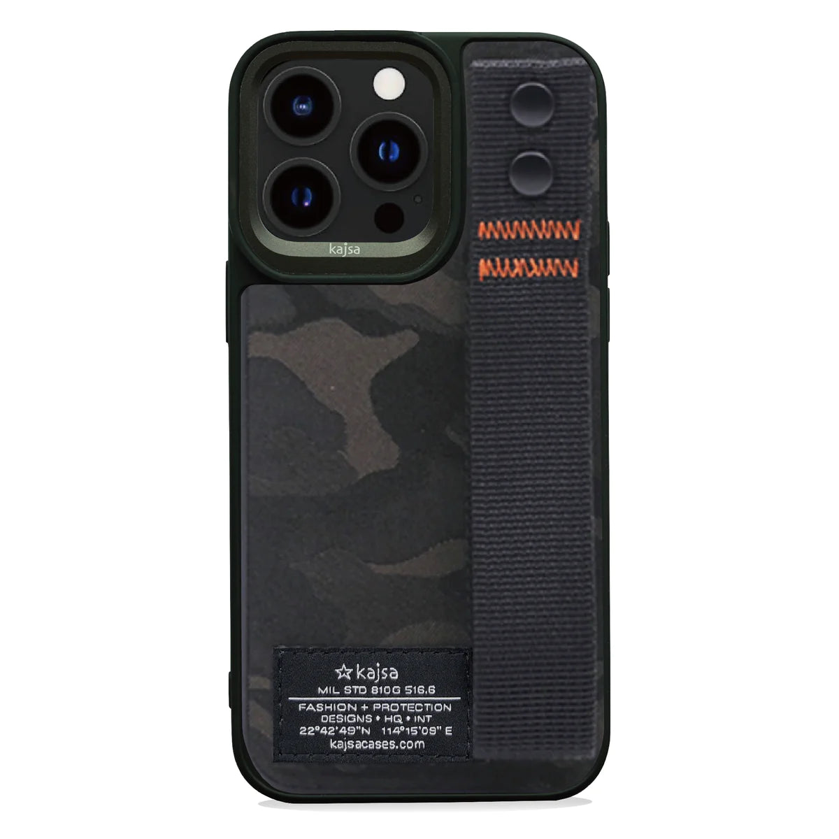 Kajsa Camo ( Military Pattern ) Satin Back Case for iPhone 15 Series