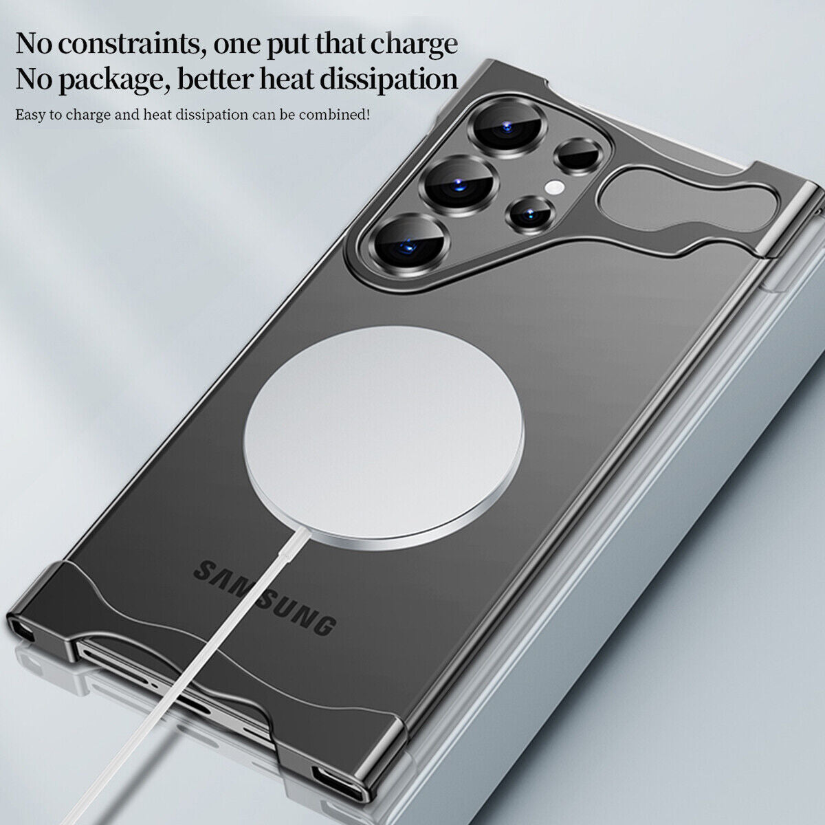 Titanium Metal Corner Frame Luxury Bumper Case For Galaxy S Series