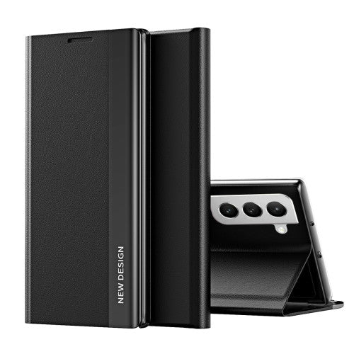 Galaxy S22 Ultra Electroplated Magnetic Ultra-Thin Horizontal Flip Leather Case
