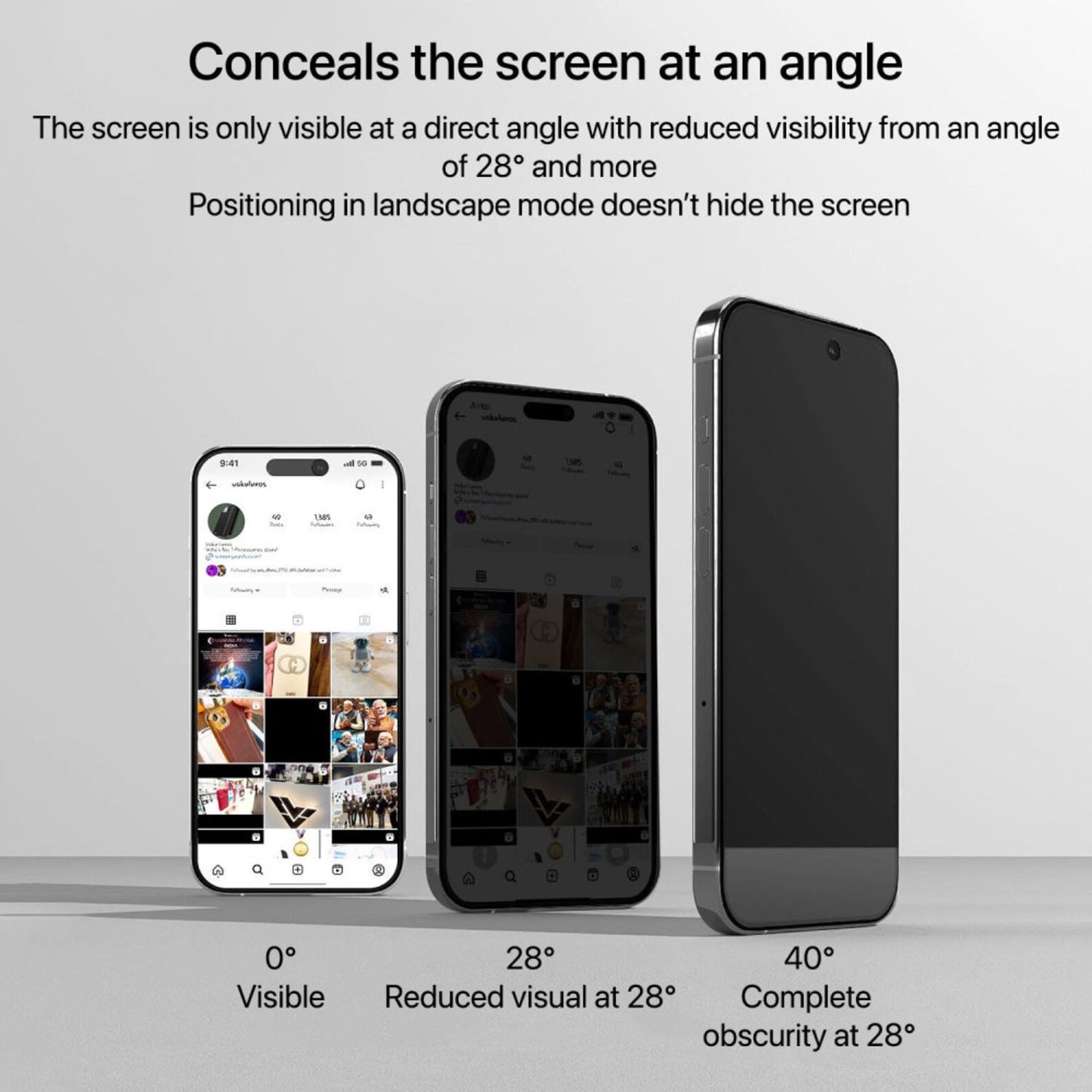 Privacy Anti Spy Tempered Glass Screen Protector for iPhone 15 series