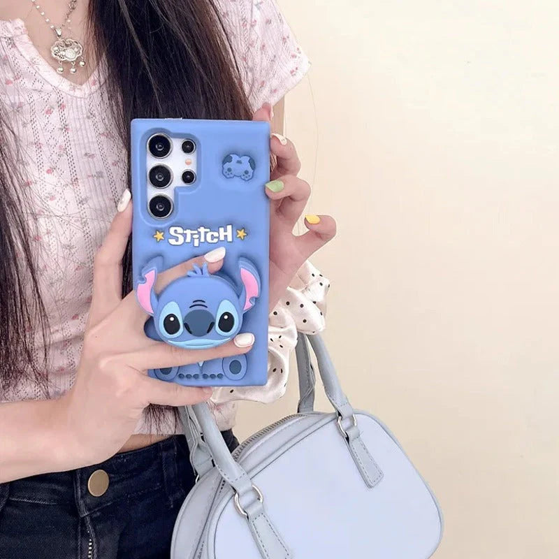 Silicon Stitch Cartoon Case - Samsung