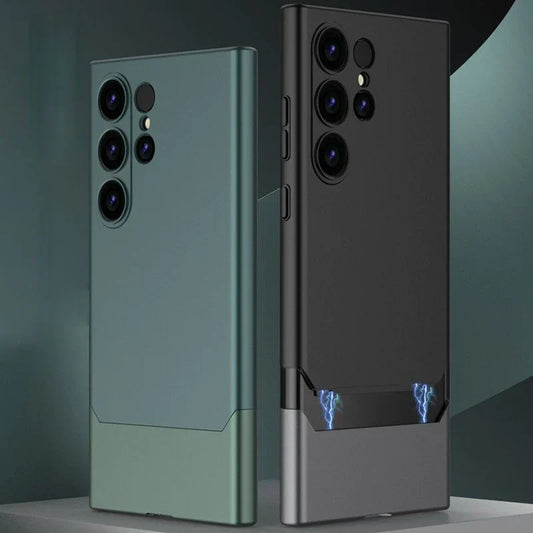 Matte Duo Tone Slider Frosted Design Case - Samsung