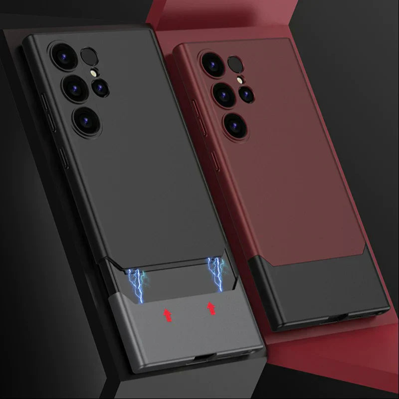 Matte Duo Tone Slider Frosted Design Case - Samsung