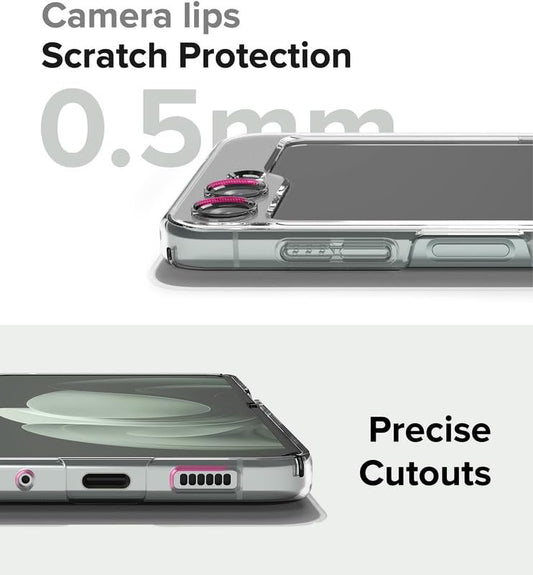 Samsung Galaxy Z Flip 5 Crystal Clear Transparent Cover