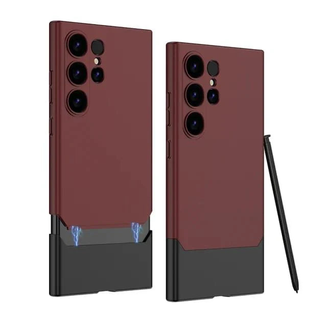 Matte Duo Tone Slider Frosted Design Case - Samsung
