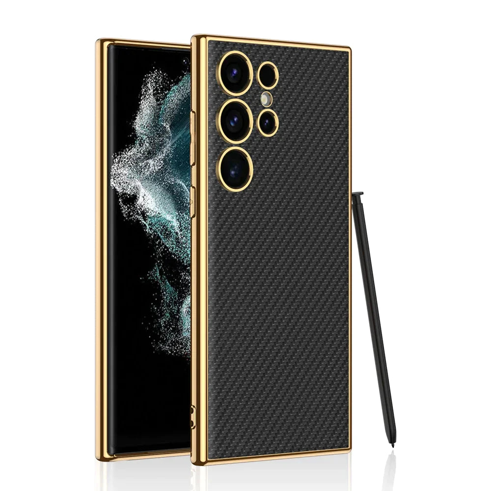 LUXURY LEATHER SHOCKPROOF CASE FOR SAMSUNG GALAXY S24 ULTRA