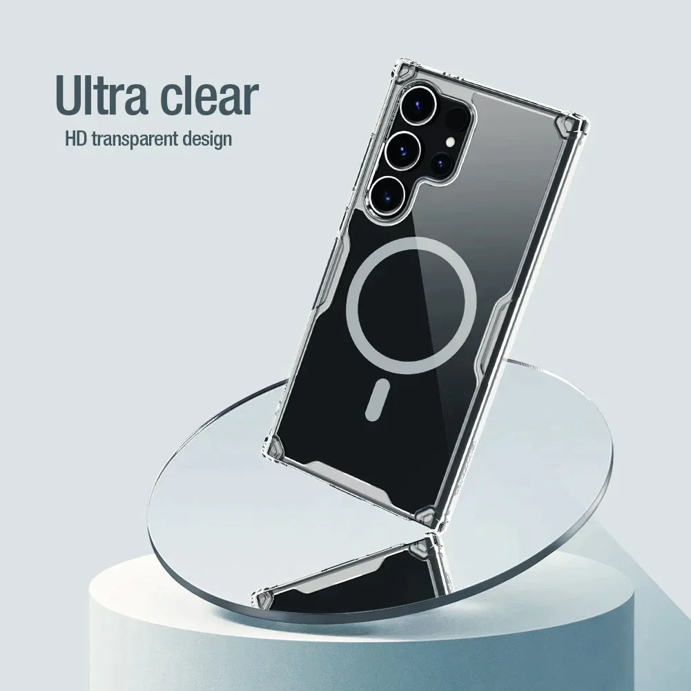 SHOCKPROOF TRANSPARENT MAGSAFE CASE FOR SAMSUNG GALAXY S24 ULTRA