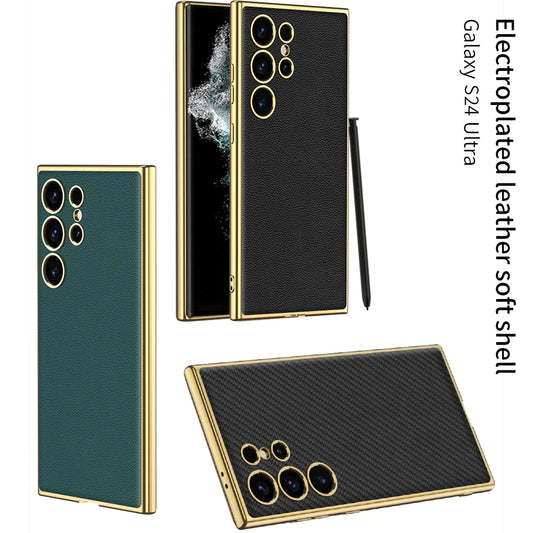 LUXURY LEATHER SHOCKPROOF CASE FOR SAMSUNG GALAXY S24 ULTRA