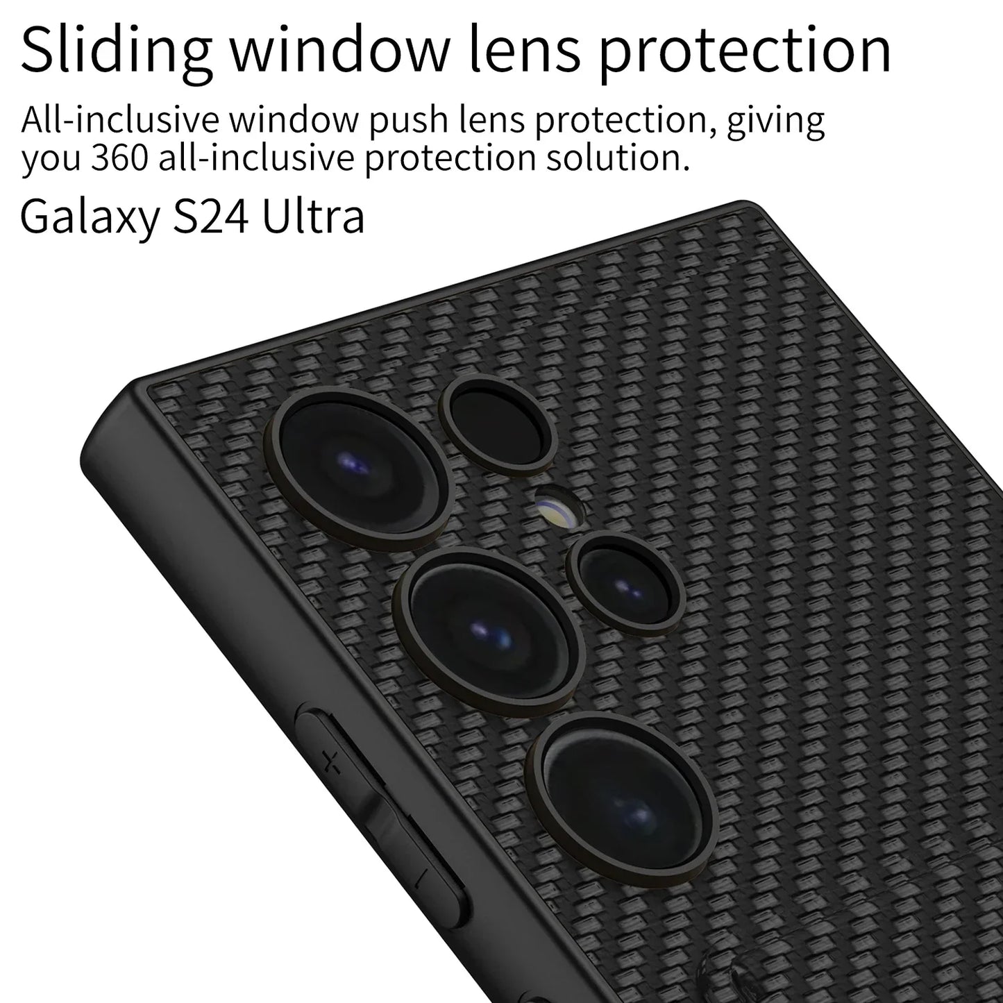 ULTRA THIN LEATHER CASE WITH MAGNETIC CARD BAG FOR GALAXY S24 ULTRA